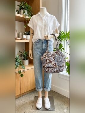 Vera Bradley Slate Blooms Bag.